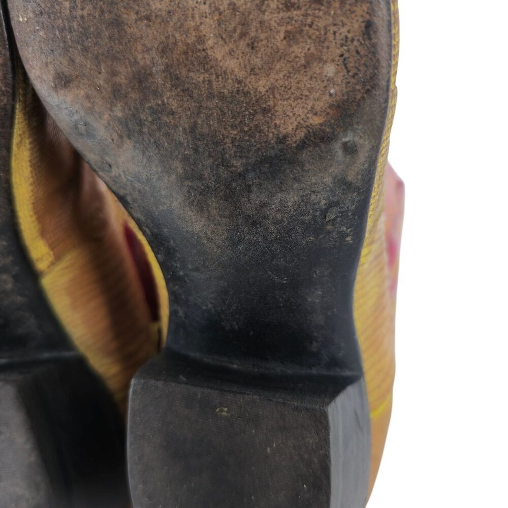 Stunning Womens 8C Smiths Aspen Honey Brown Lizard Cowboy Western Boots Exotic - Picture 14 of 16